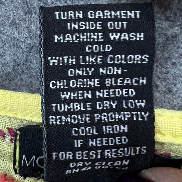 Moda International  Y2K Tunic Top S Butter Yellow Embroidered Tassels Boho Beach - Picture 11 of 11